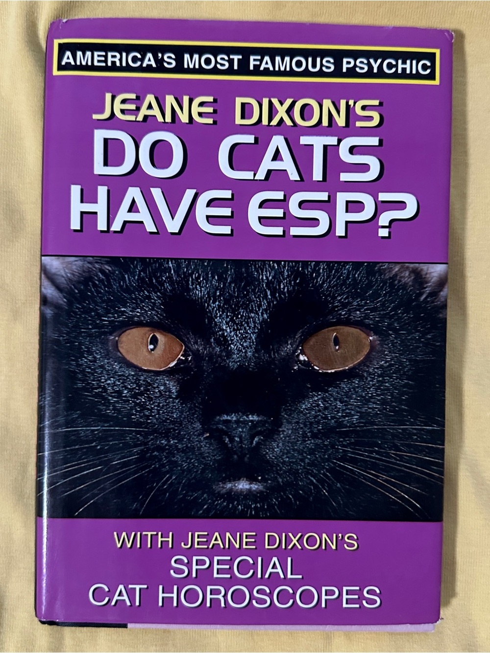 Do Cats Have ESP By Jeane Dixon Psychic - Hardcover Book